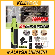 12V Mini Chainsaw Sharpener Electric Chainsaw Sharpening Kit  Sharpener Polishing Attachment Saw Chain Tool Drill