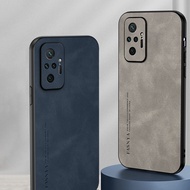 Luxury Cover For Xiaomi Redmi Note 10 Pro Max 10S 9 9S 8 4G Ultra-thin Artificial Sheepskin Phone Ca