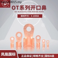 Phoenix Grade A Open Nose 30A 60A 100A Copper Wire Ear Wire Nose Copper Connector Copper Connector T