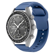 สายซิลิโคน20มม. สำหรับสายนาฬิกา MoonSwatch รุ่น Constellation Planet สายนาฬิกาข้อมือกำไลข้อมือกีฬาแบบปลดออกได้อย่างรวดเร็วสำหรับ Samsung Galaxy Watch 5 4