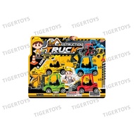 TOY TRUCK CONSTRUCTION TRUCK DOZER TRUCK EXCAVATOR TRUCK FORKLIFT TRUCK STOOM CONTENTS 4PCS VR01