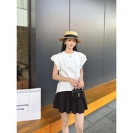 H&J TOP/MIIDII 3832 BANGKOK BACK SPLIT PUFF SLEEVE TOP (HJ3832)