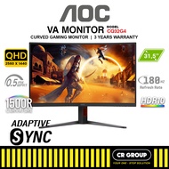 AOC CQ32G4 31.5-inch QHD 180Hz HDR10 Curved VA Gaming Monitor (3Yrs Warranty)