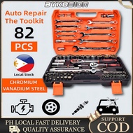 82 Pcs Tools Socket Wrench Set Heavy Duty Tools Set for Motorcycle Car Tool Box Set