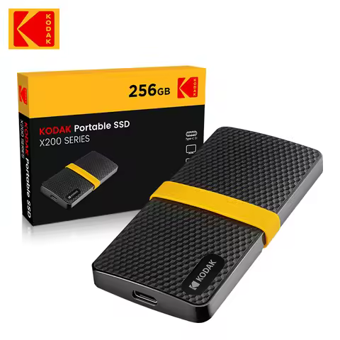 AliExpress Collection Kodak X200 Portable SSD 2TB 1TB USB 3.1 Type C External Drive Hard Disk 512GB 