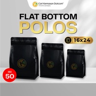 Contents 50 Flat Bottom 16 x 24 Metalized Black Ziplock Plastic Packaging