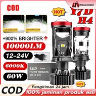 2PCS Car and Motorcycle Led Lights H4 Mini Projector Projector Y7D Y13 Y14 Y15 Super Bright 100-150 