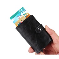 Stylish Bifold Men Money Clip Man Card Holder Case Wallet RFID Blocking Thin Lightweight Purse Beg Duit Dompet Lelaki