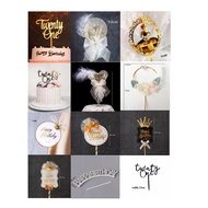 【READY STOCK】 -  Twenty One Number Cake Topper Acrylic Birthday & Decoration 21st Cake topper lady w