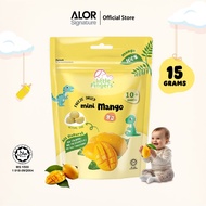 Little Fingers Mangga Kering Beku Mini_Snek Bayi (10 Bulan+)/ Little Fingers Mini Freeze Dried Mango
