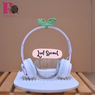 Leaf Sprout Crochet | Charm Headphones | Crochet Leaf Bookmark