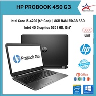 HP PROBOOK 450 G3 PROCESSOR -- INTEL CORE I5 -6200U WINDOWS 10 PRO