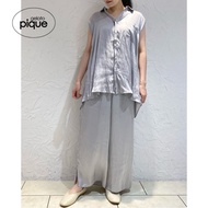 Gelato pique Summer Women's Top Solid Color Satin Sleeveless Shirt Pajamas PWFT212379