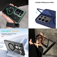 Magnetic Stand Kick Stand Case Samsung S24 Ultra / S24 plus / S24 Premium Stand Casing Magsafe Magne