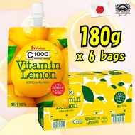 House Wellness Foods C1000 Vitamin Lemon Jelly 180g×6 bags (contains 1000mg of vitamin C from 50 lem