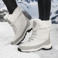 Women's Winter Hiking Boots - Cotton Fleece-Lined, Ideal for Cold Weather and Hokkaido Travel
