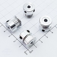 [2 Pieces]- GT2 Gear, 20 Tooth Pulley, 2mm Step, 7mm Belt Groove, 4mm Hole