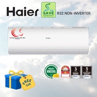Haier Non Inverter R32 1.0HP/1.5HP/2.0HP/2.5HP HSU-10LPA21/13LPA21/19LPA21/25LPA21 Air Conditioner / Turbo Mode / Triple Air Flow