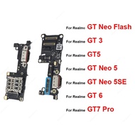 For Realme GT Neo 5 SE GT Neo Flash GT3 GT5 GT6 GT7 Pro USB Charging Dock Board USB Charger Board Fl