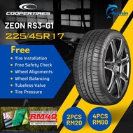 NEW TYRE 225/45R17 ZEON RS3-G1 XL COOPER (WITH INSTALLATION)