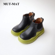 Children's shoes Quality leather British style Martin boots girl Princess boots Chelsea short boots children's shoes Ankel boots