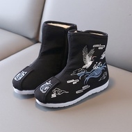 Children's Shoes Winter Hanfu Shoes Costume Boots Cotton Boots Tang Suit Winter Shoes Winter Boots W
