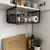 [in stock] Under-cabinet hanging basket for home kitchen, suspended storage rack for cling film, spi