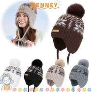 WEY Beanie Hats, Warm Thickened Knitted Cap, Fashion Cold Ear Protection Skiing Bomber Women Men