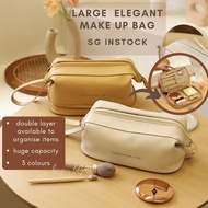 [SG INSTOCK] Large Makeup Bag | Double layer/Single layer | Christmas Gift Set