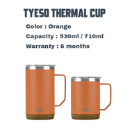 Tyeso Thermal Insulated Cup With Handle Grip And Cover 530ml/710ml Insulated Flask Vacuum Tyeso Tumb