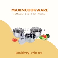 Kp-555 SA CG-1 stainless steel Pan/Pan set/555 Pan/Thick Glass Lid Pan