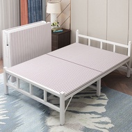 [🔥Free Delivery🚚🔥]Single Bed Frame Installation-Free Single Bed Folding Bed metal bed frame Portable Lunch Break Bed Simple Waterproof Anti-Corrosion Non-Slip