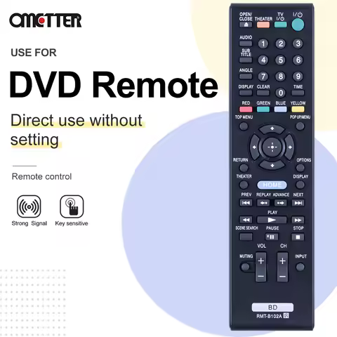 Remote Control RMT-B102A Replace for Sony Blu-ray DVD Player BDPS350 BDP-S350B