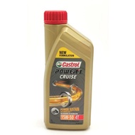 [100% ORIGINAL] CASTROL MOTORCYCLE ENGINE OIL / CASTROL POWER 1 CRUISE 15W50 4T / MINYAK HITAM 15W50