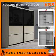 (FREE Installation+Shipping) KBS Hooksett 5/6/7/8ft x 8ft Anti-jump Sliding Door / wardrobe clothes 