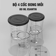 Set of 4 Measuring Cups ml Xsamtin