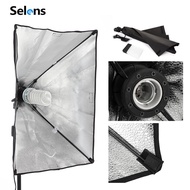 Selens Studio Light Softbox Lighting Umbrella + E27 Socket Light Lamp Bulb Head Lighting (50 x 70cm)