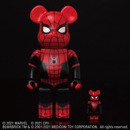 [Pre-Order] BE@RBRICK x Spider-Man Upgraded Suit 100% &amp; 400% Set bearbrick spiderman