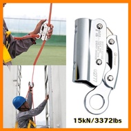 Large Carabiners Heavy Duty Alloy Steel Self-Locking Device Climbing Rope Grab Protection Work At Height Anti-dropping Deviceเชือกโรยตัวเพื่อความปลอดภัย Carabiners ความปลอดภัย อุปกรณ์ล็อคตัวเอง Climbing Fall Protection งานทางอากาศ