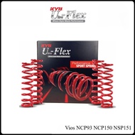 KYB Ultra Flex Performance Lowered Sport Spring - Toyota Vios NCP93 NCP150 NSP151 NGC102 ( 1set 4pcs