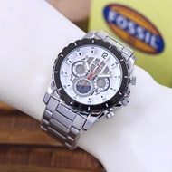 FOSIL Jam Tangan Fosil Fashion Pria Rantai Stainless Steel Tanggal Aktif Jam Tangan Pria Model Terba