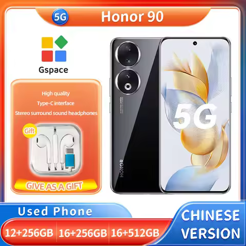 HONOR 90 5G 256GB 512GB ROM TUV Rheinland 1600nits 6.7inch 120Hz Screen 200MP 5000mAh charging 66W U