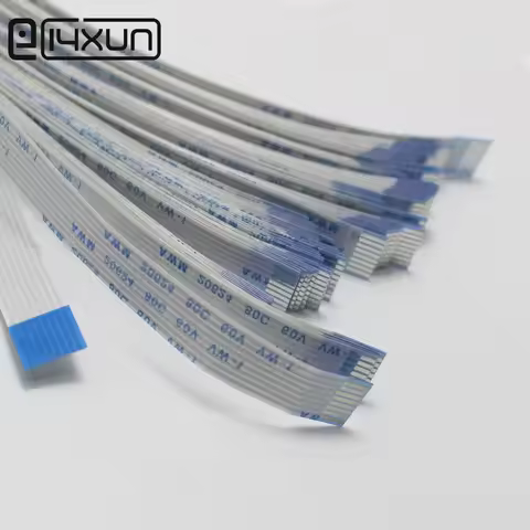 EClyxun 1pcs FFC FPC Cable 4P to 60P 0.5mm 1.0mm Pitch 700mm Length Flexible Flat Kable 6P 8P 10P 12