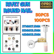 7.3mm Specialized for Nail Gun Screw Nail Concrete Fire Nail Gun Ceiling Round Nail 25mm 螺丝钉 Tembak