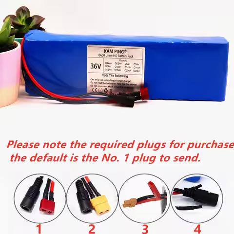 36V 6Ah 18650 10S3P Li ion Portable Battery Pack, Lithium ion Battery Pack, Replacement Battery, wit