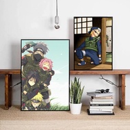 ผ้าใบพิมพ์ลายเพริลลาวอลเปเปอร์รูปนารูโตะตัวละครอนิเมะคลาสสิก Hatake Kakashi HD สเปรย์รูปภาพวาดห้องศิ