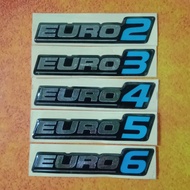 Mini size EURO 2-6 Hino Emblem Embossed sticker