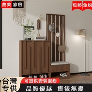 Shoe Cabinet Solid Wood Shoe Cabinet Retro Shoe Cabinet Entrance Entrance Cabinet Partition Cabinet 