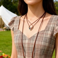 Arcane & League of Legends Couple Necklace  | Vi & Caitlyn Heart Pendant Jewelry for Gamers