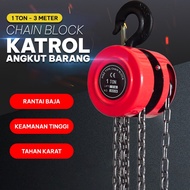 1 Ton x 3 Meter Manual Hoist Pulley Chain Length - Practical and Safe Weight Transport Equipment G2B